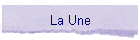 La Une